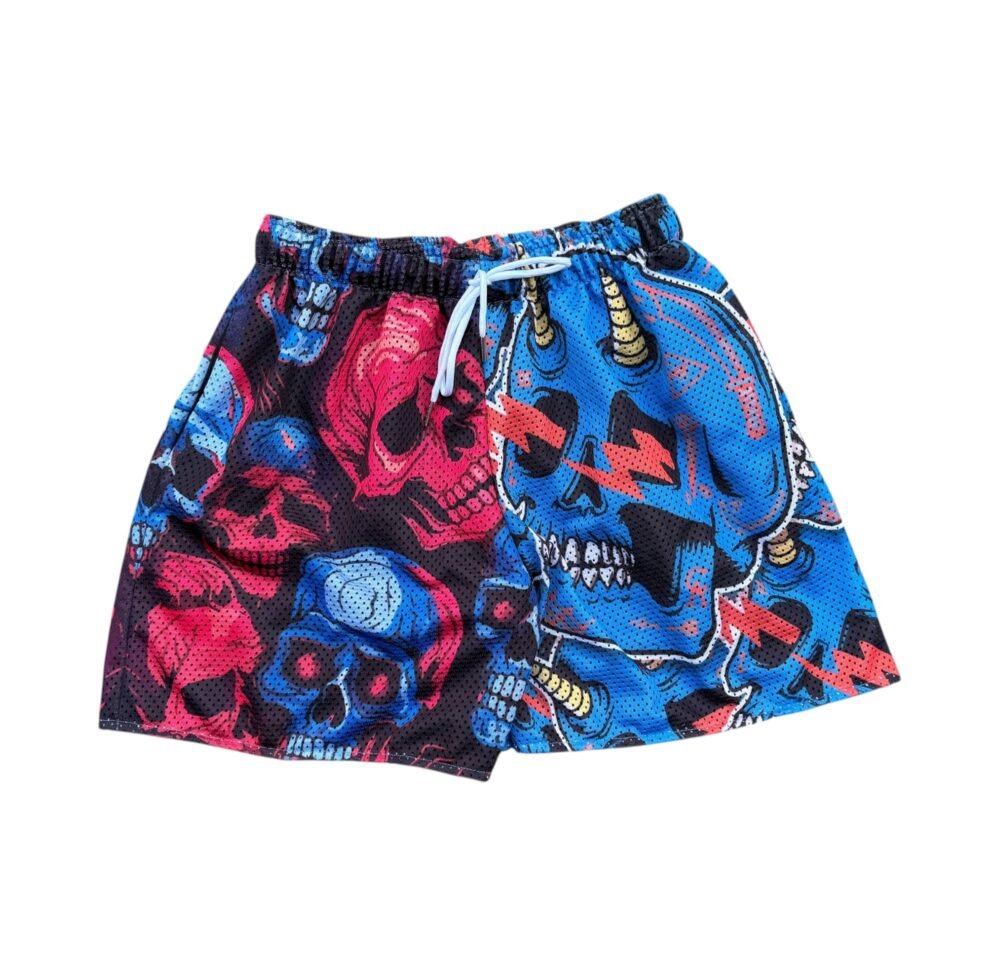 Skull Blue Red