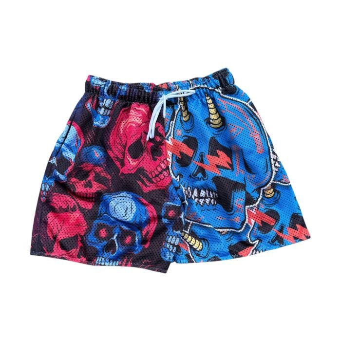 Skull Blue Red